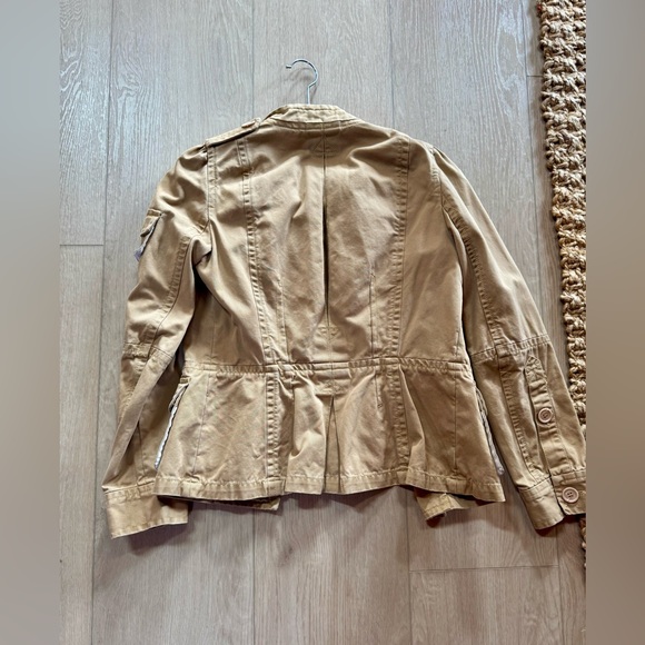 Y2K Vintage Marc Jacobs Women’s Tan Button Up Utility Jacket - Picture 3 of 4